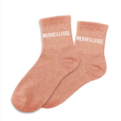 Chaussettes à paillettes humoristiques: Merveilleuse