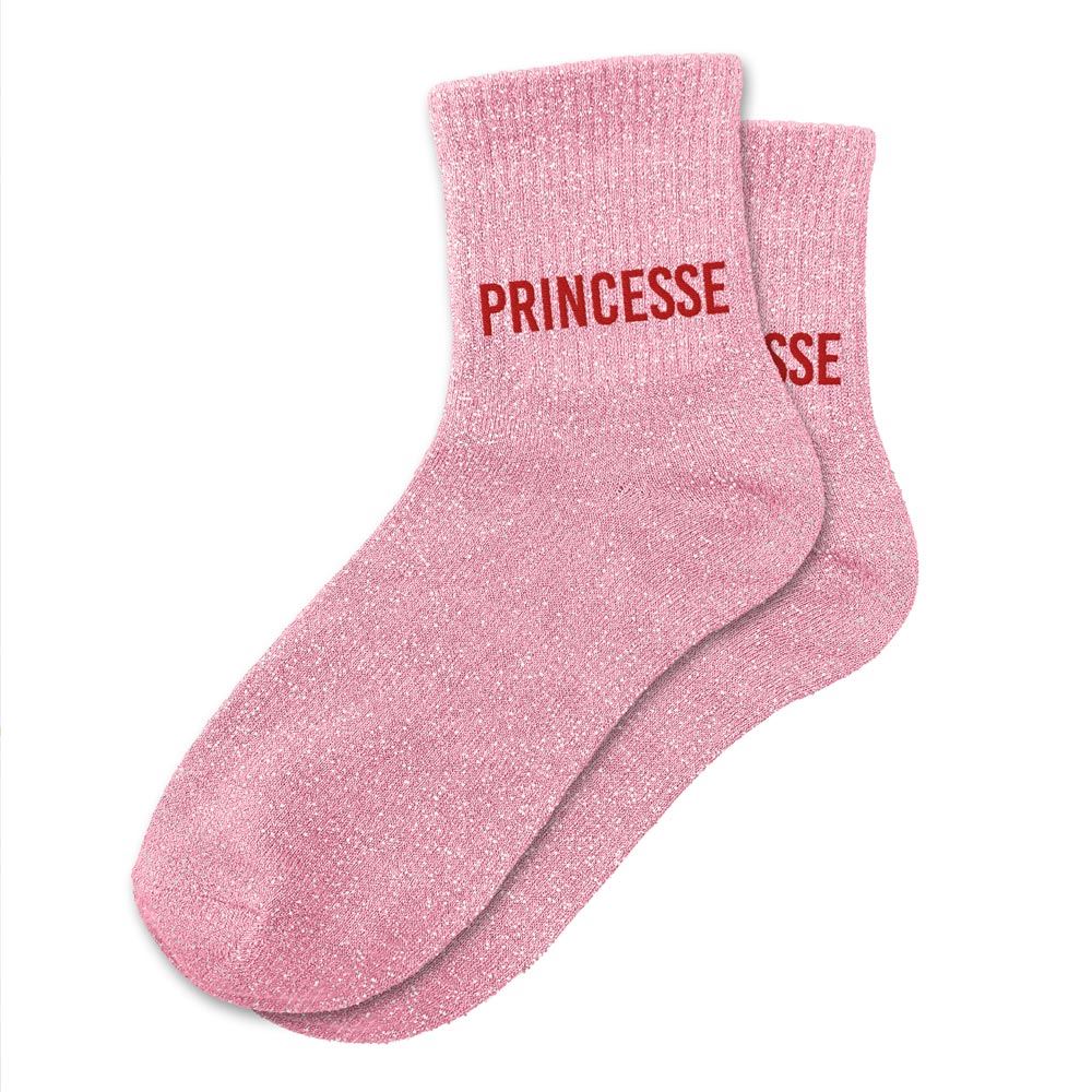 Chaussettes à paillettes humoristiques: Princesse