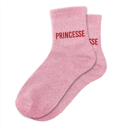 Chaussettes à paillettes humoristiques: Princesse