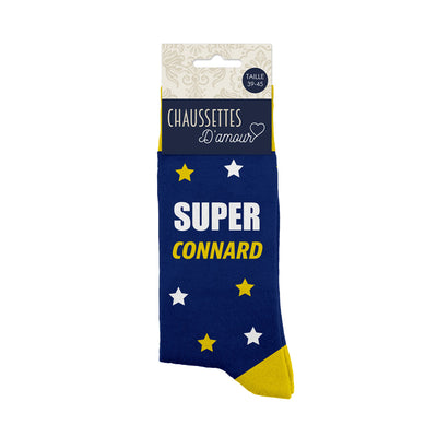 Chaussettes humoristiques: Super connard