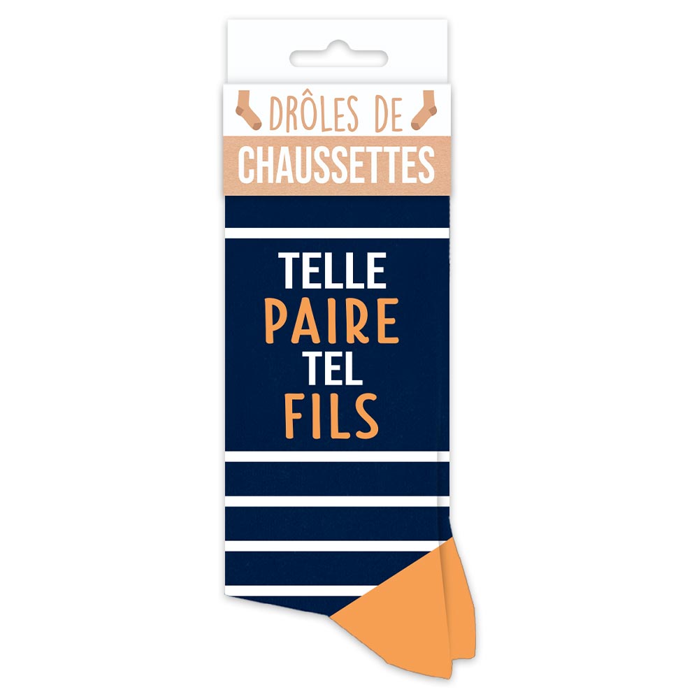 Chaussettes humoristiques: Tel paire tel fils