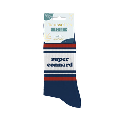 Chaussettes humoristiques: Super connard