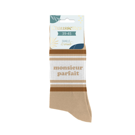 Chaussettes humoristiques: Monsieur parfait