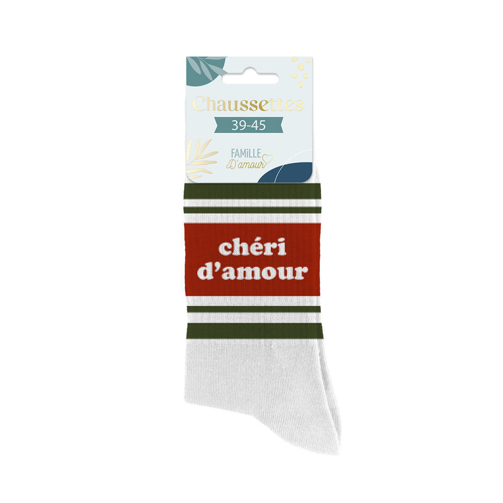 Chaussettes humoristiques: Chéri d'amour