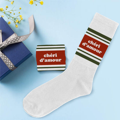 Chaussettes humoristiques: Chéri d'amour