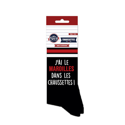 Chaussettes humoristiques: J'ai le maroilles dans les chaussettes