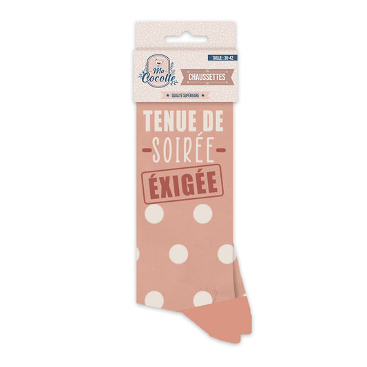 Chaussettes humoristiques: Tenue de soirée exigée