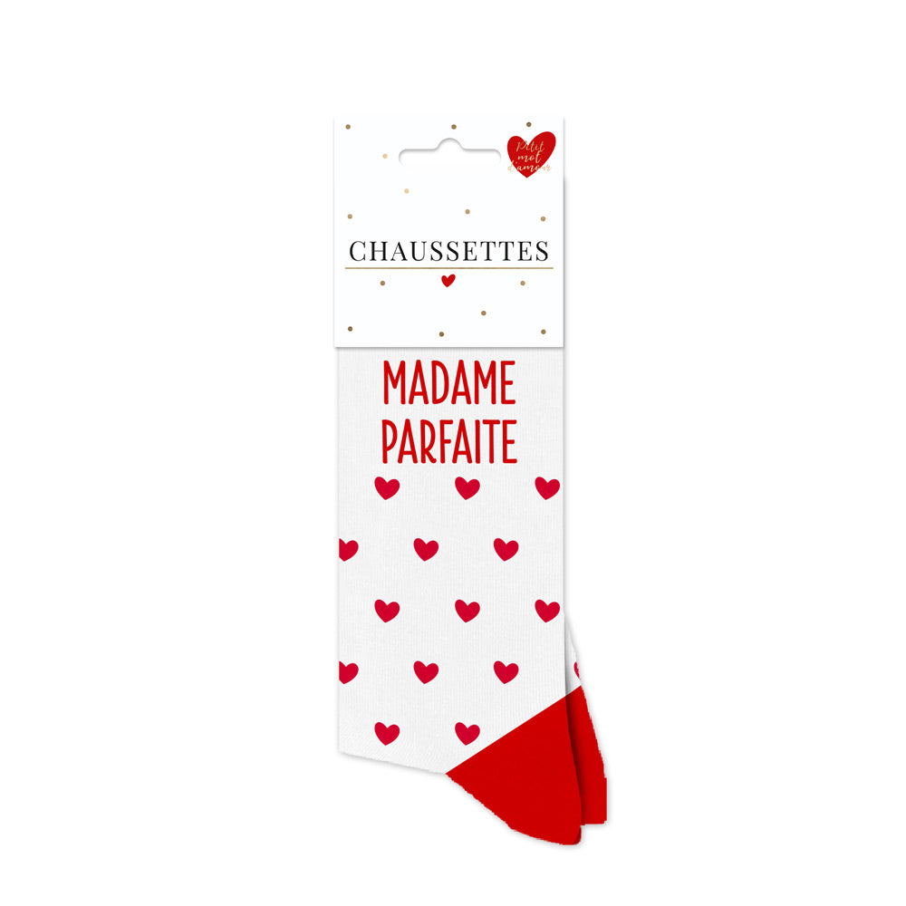 Chaussettes humoristiques: Madame parfaite