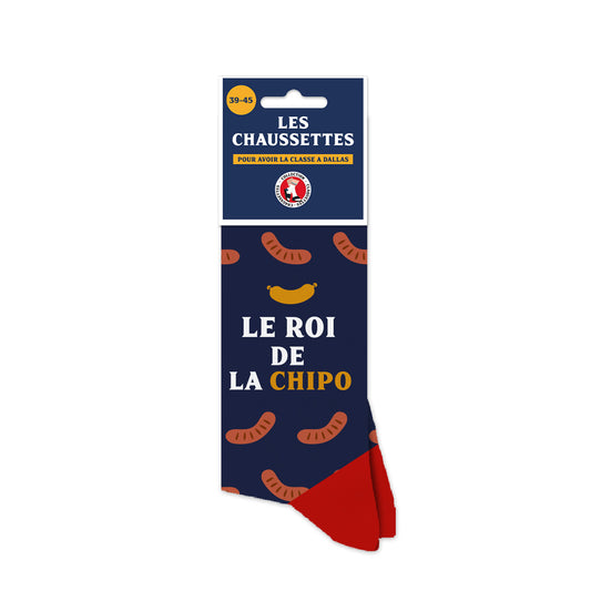 Chaussettes humoristiques: Le roi de la chipo