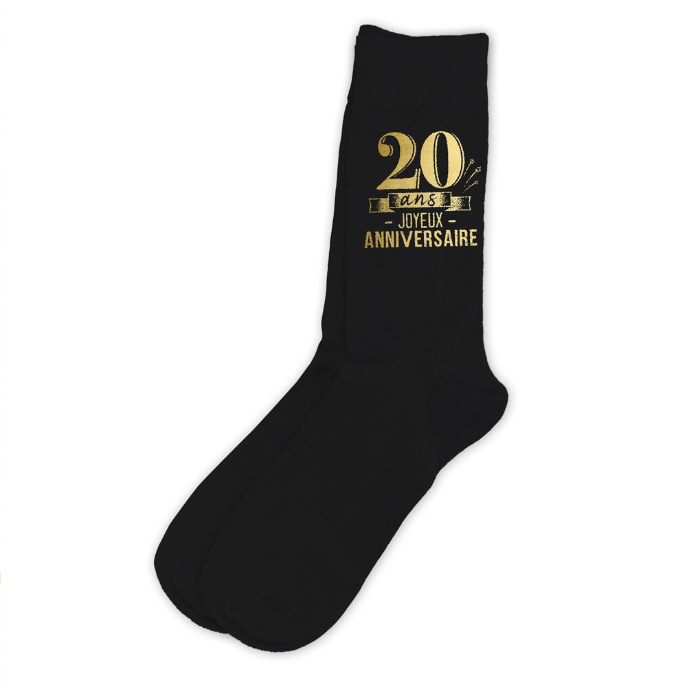 Chaussettes humoristiques: 20 ans Joyeux anniversaire