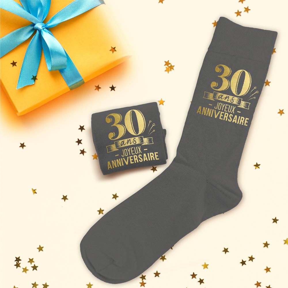 Chaussettes humoristiques: 30 ans Joyeux anniversaire