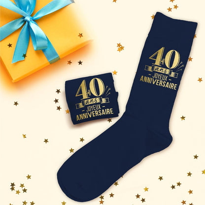 Chaussettes humoristiques: 40 ans Joyeux anniversaire