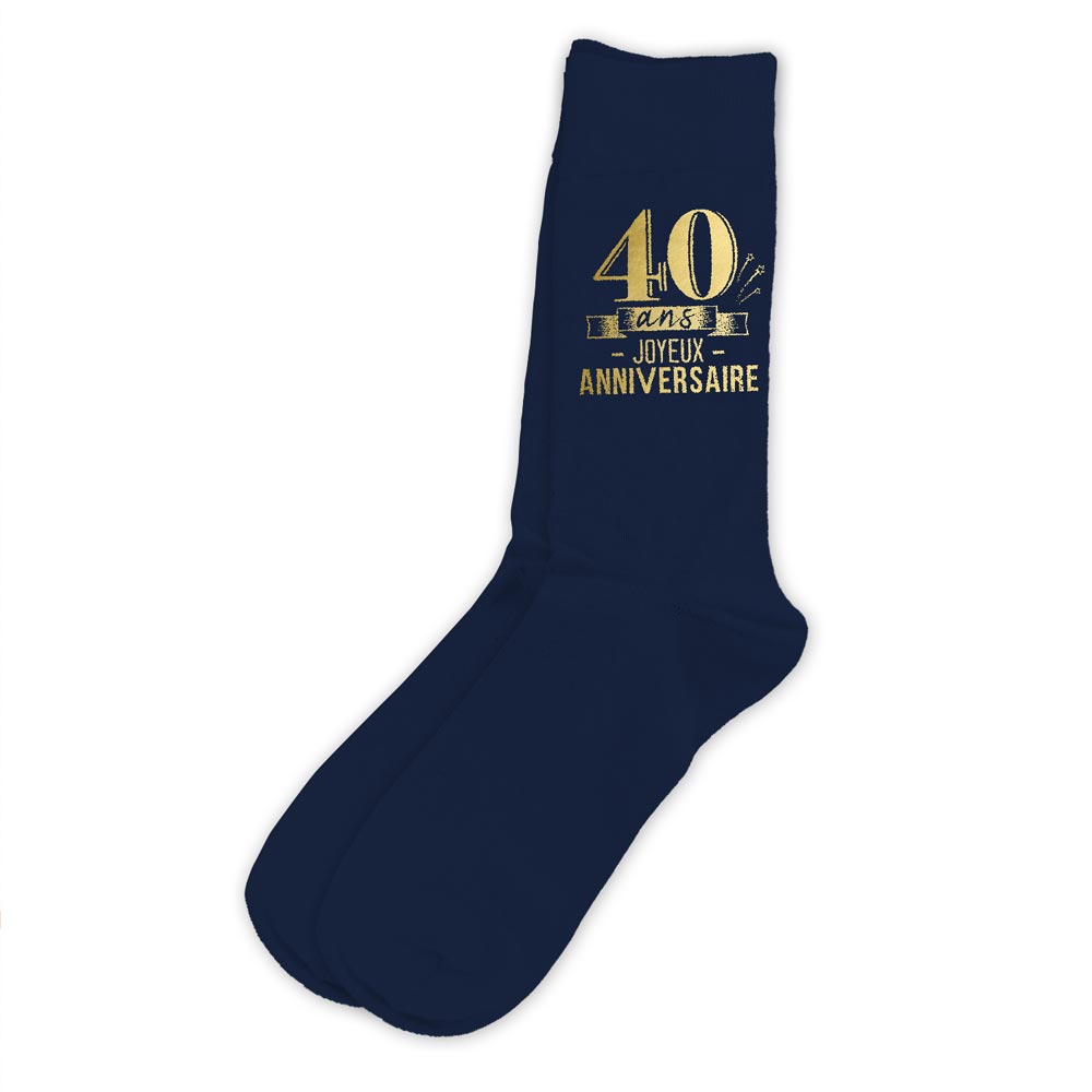 Chaussettes humoristiques: 40 ans Joyeux anniversaire