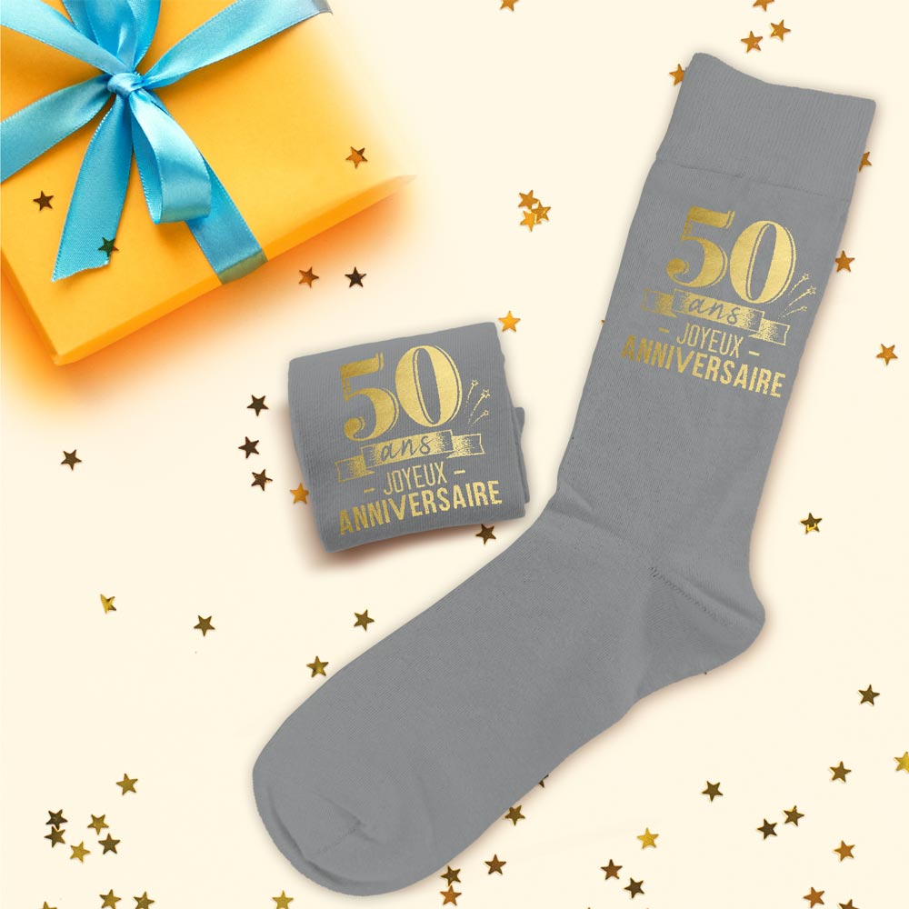 Chaussettes humoristiques: 50 ans Joyeux anniversaire