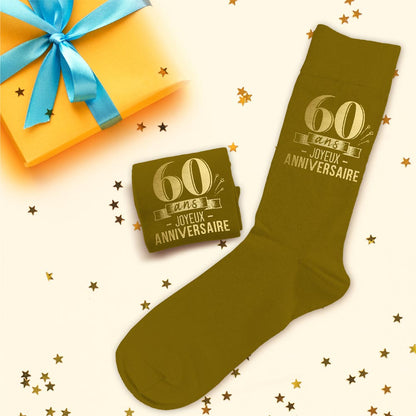 Chaussettes humoristiques: 60 ans Joyeux anniversaire