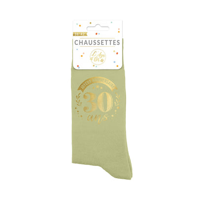 Chaussettes humoristiques: 30 ans Joyeux anniversaire