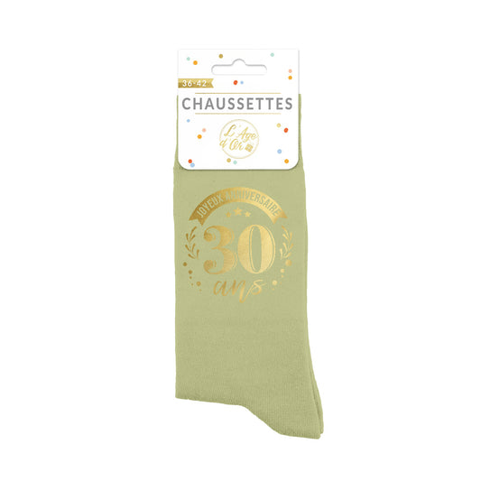 Chaussettes humoristiques: 30 ans Joyeux anniversaire