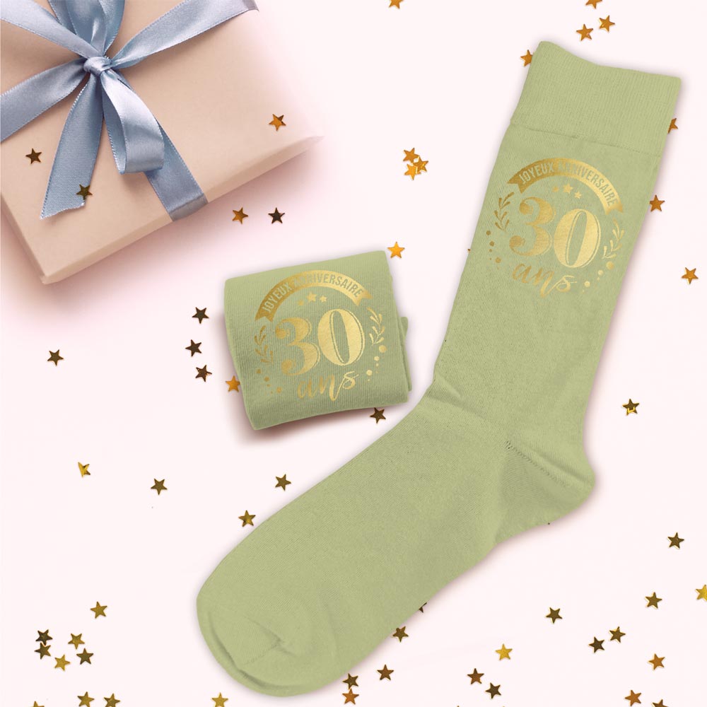 Chaussettes humoristiques: 30 ans Joyeux anniversaire