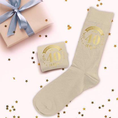 Chaussettes humoristiques: 40 ans Joyeux anniversaire