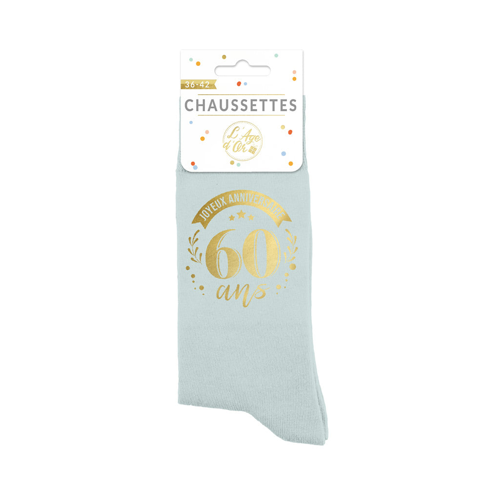 Chaussettes humoristiques: 60 ans Joyeux anniversaire