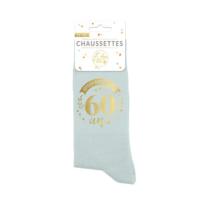 Chaussettes humoristiques: 60 ans Joyeux anniversaire