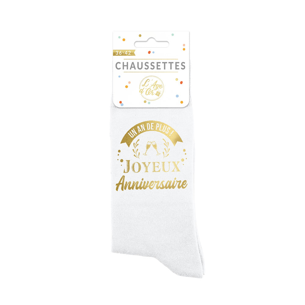 Chaussettes humoristiques: Un an de plus Joyeux anniversaire