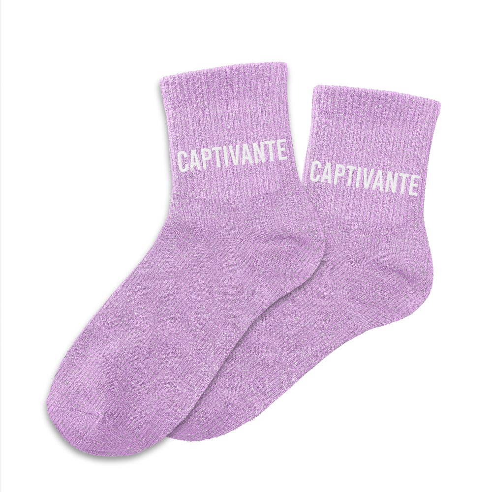 Chaussettes à paillettes humoristiques: Captivante