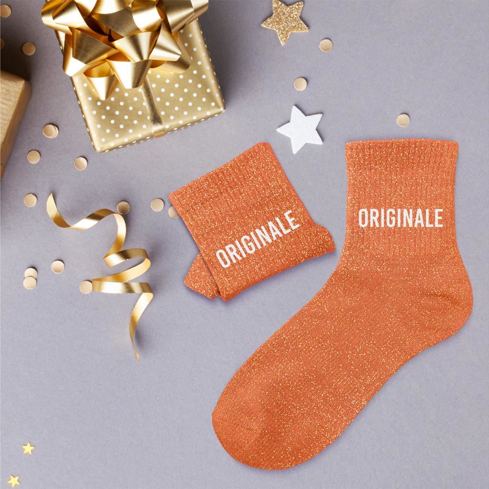 Chaussettes à paillettes humoristiques: Originale