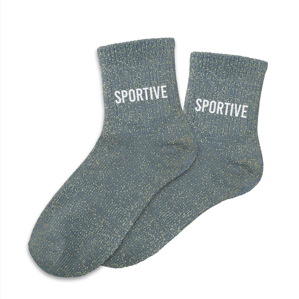 Chaussettes à paillettes humoristiques: Sportive