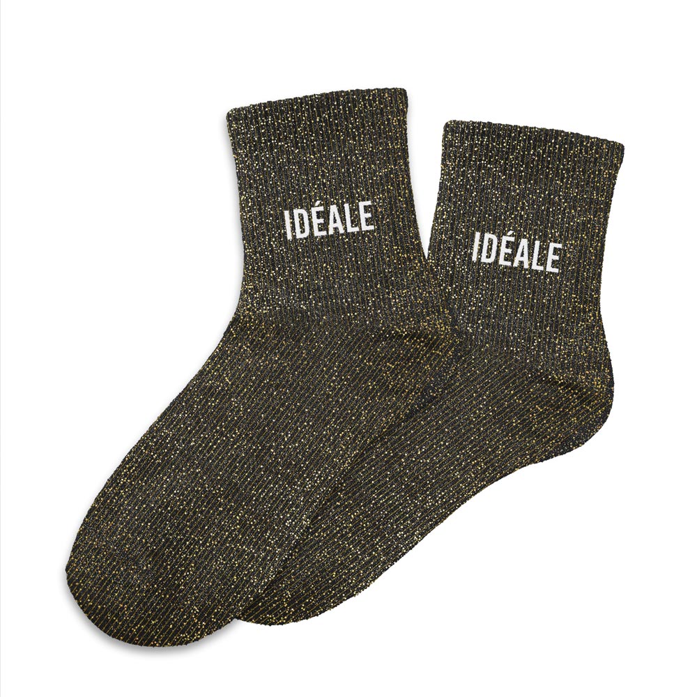 Chaussettes à paillettes humoristiques: Idéale