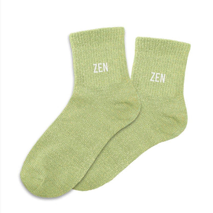 Chaussettes à paillettes humoristiques: Zen