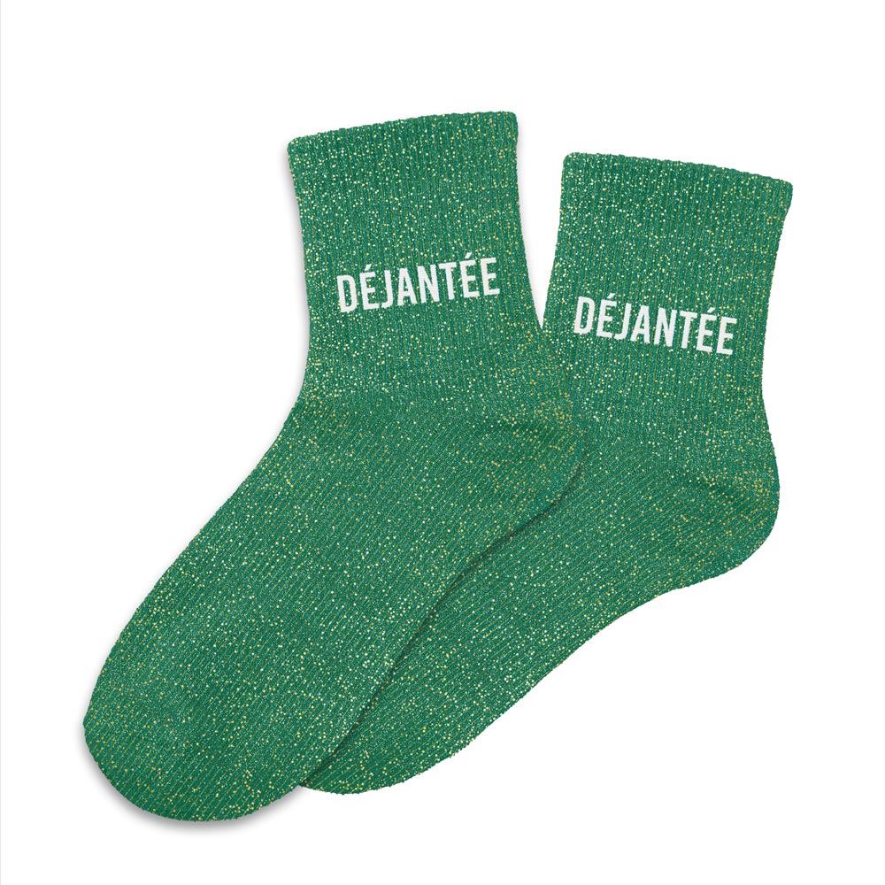 Chaussettes à paillettes humoristiques: Déjantée