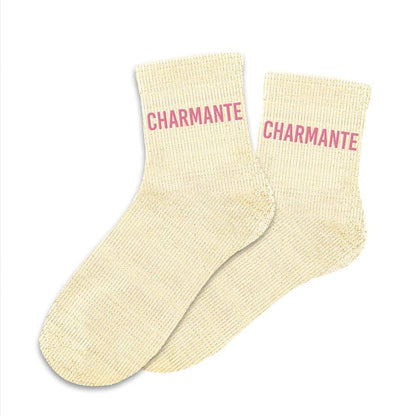 Chaussettes à paillettes humoristiques: Charmante