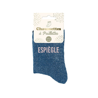 Chaussettes à paillettes humoristiques: Espiègle