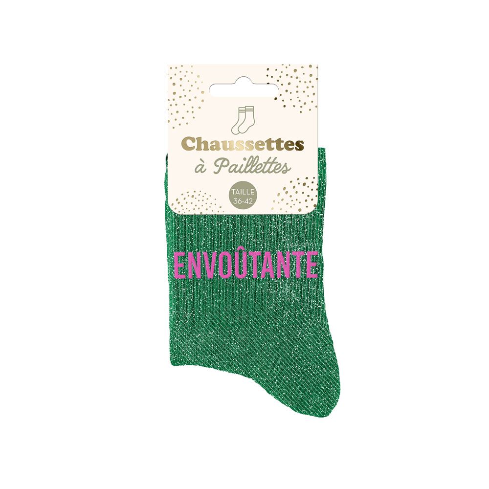 Chaussettes à paillettes humoristiques: Envoûtante