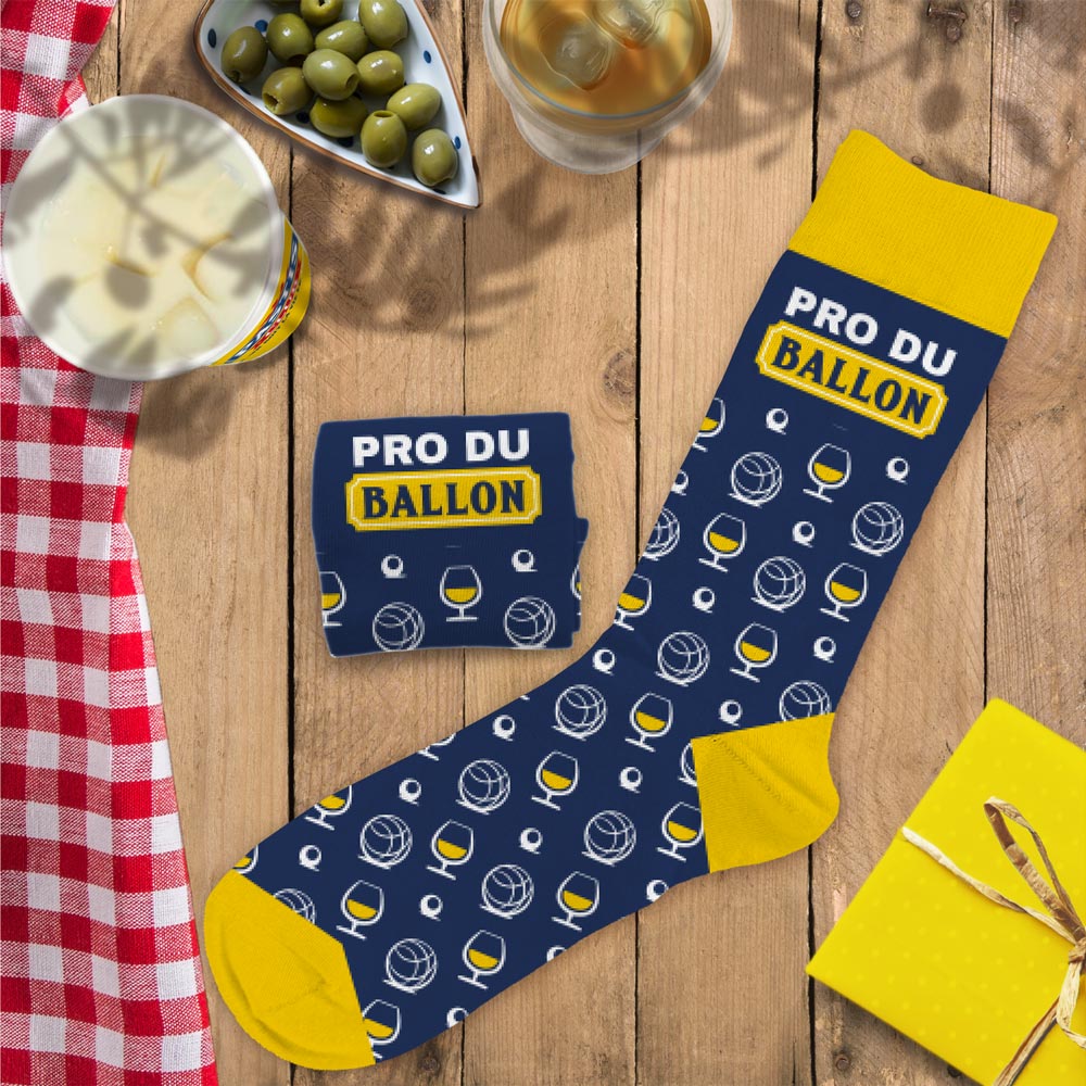 Chaussettes humoristiques: Pro du ballon