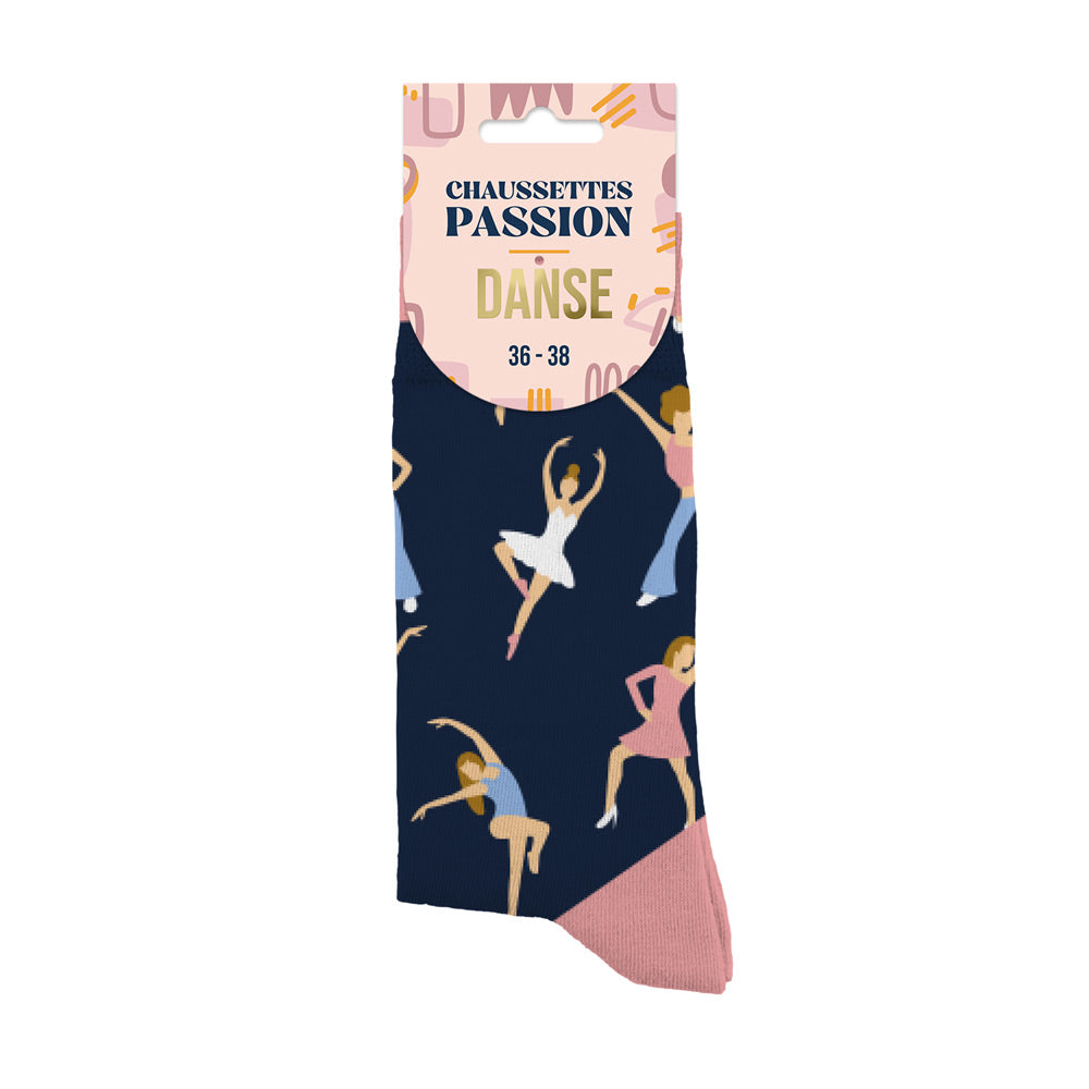 Chaussettes humoristiques: Passion danse