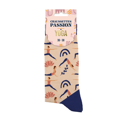 Chaussettes humoristiques: Passion yoga