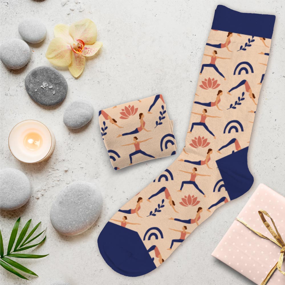 Chaussettes humoristiques: Passion yoga