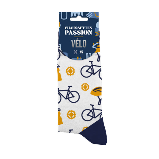 Chaussettes humoristiques: Passion vélo