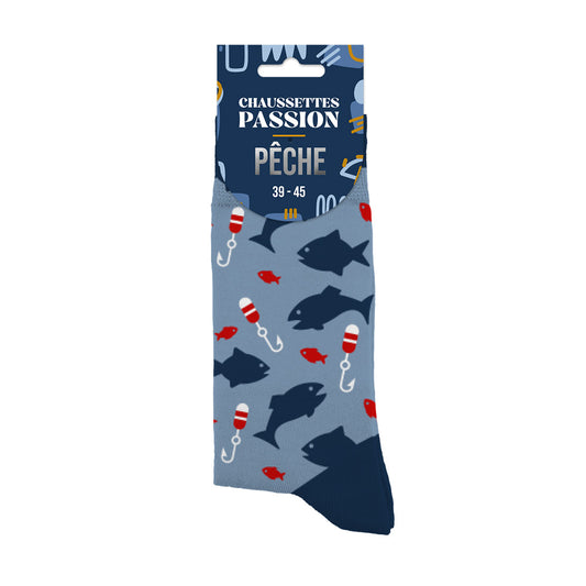 Chaussettes humoristiques: Passion pêche