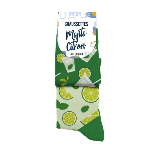 Chaussettes humoristiques: Mojito citron