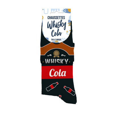 Chaussettes humoristiques: Whisky cola