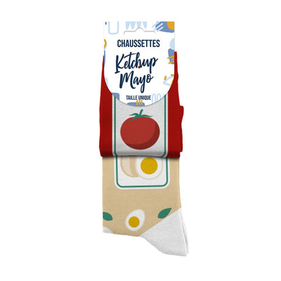 Chaussettes humoristiques: Ketchup mayo