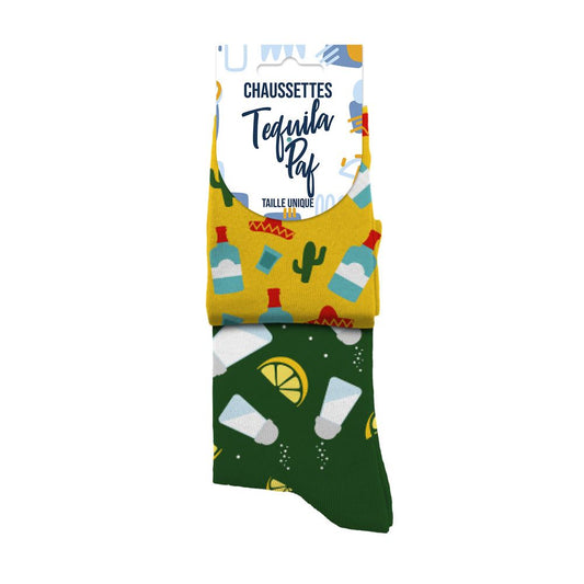 Chaussettes humoristiques: Tequila paf