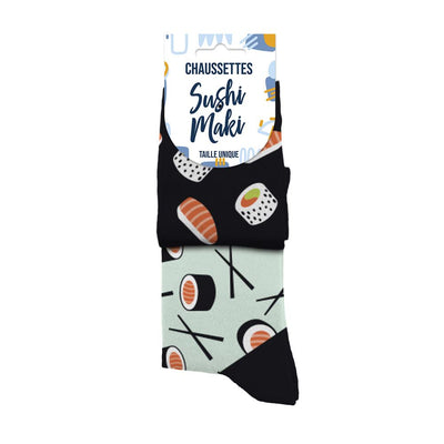 Chaussettes humoristiques: Sushi maki