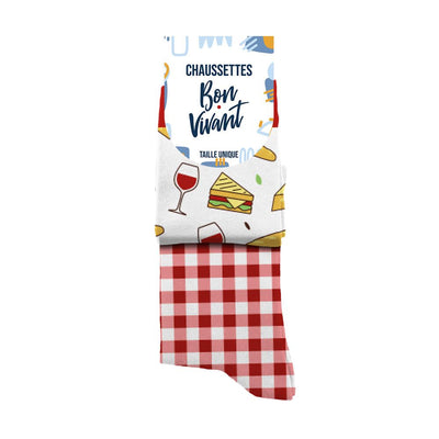 Chaussettes humoristiques: Bon vivant