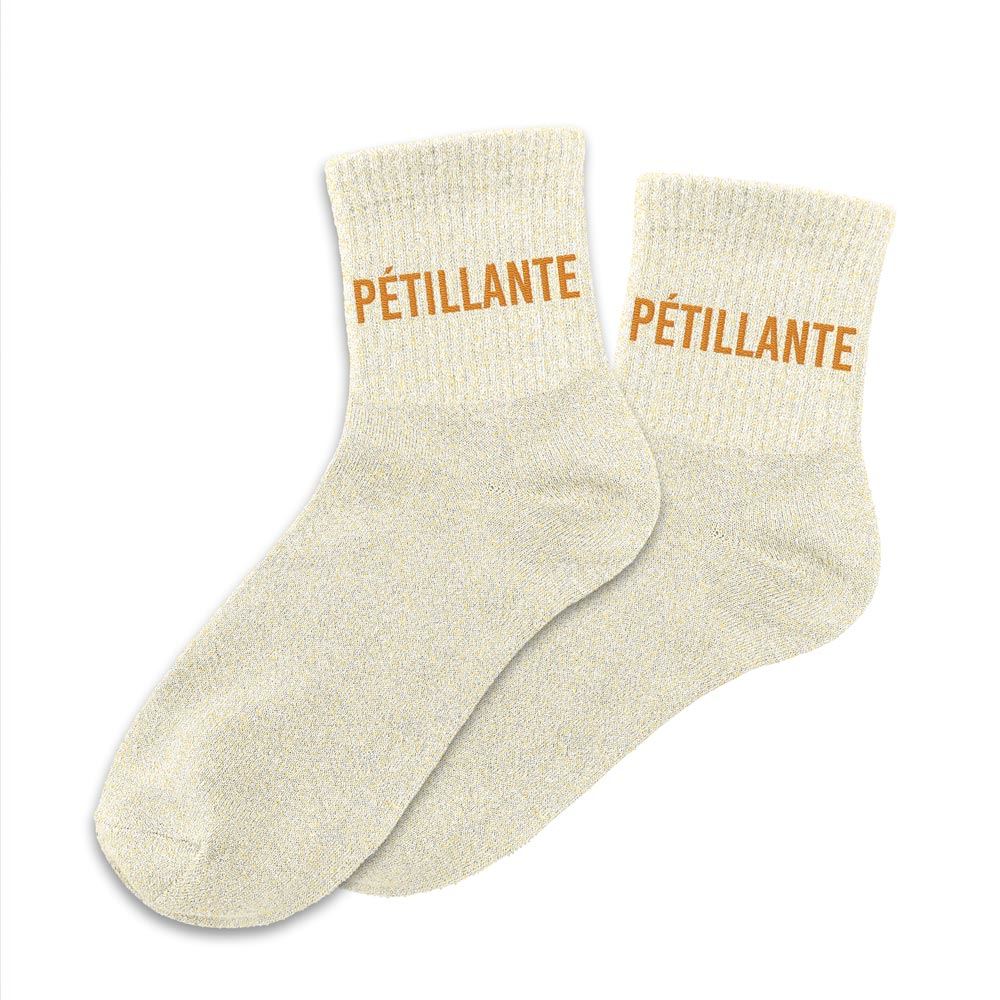 Chaussettes à paillettes humoristiques: Pétillante