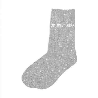 Chaussettes à paillettes humoristiques: Aventurière