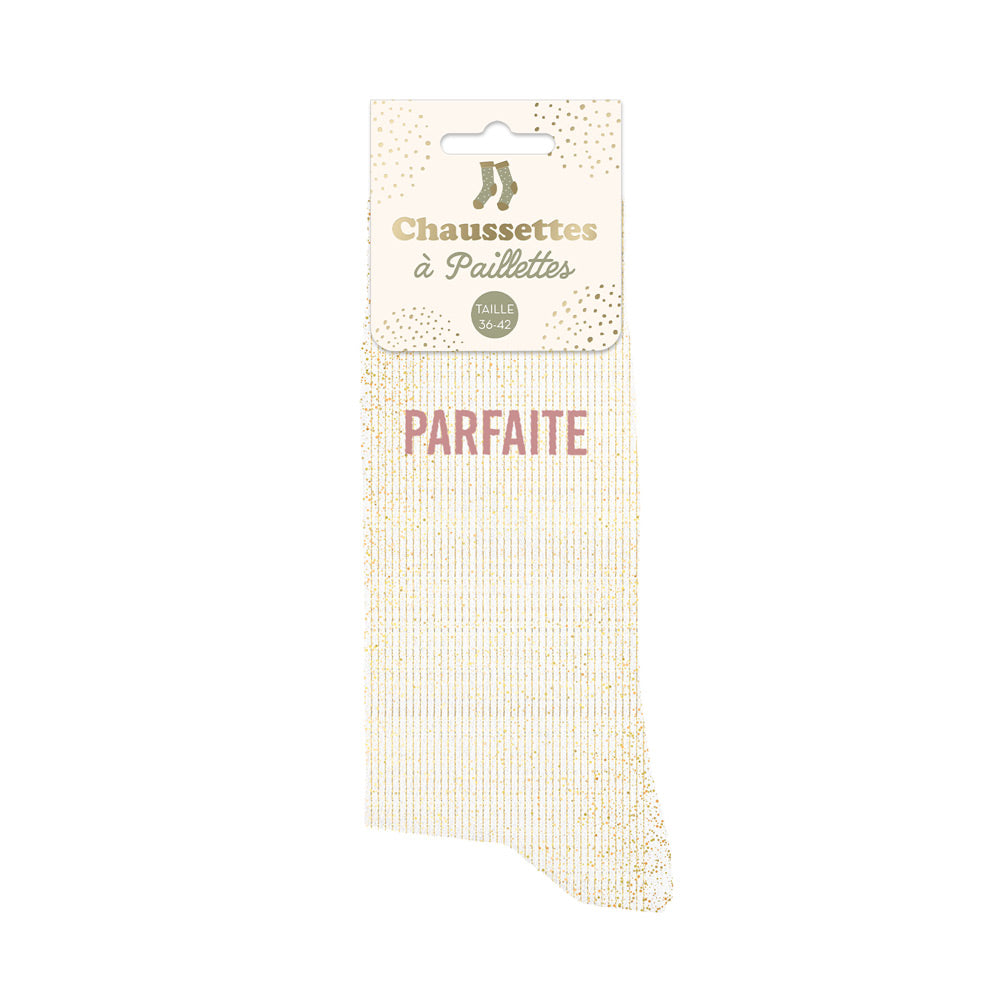 Chaussettes à paillettes humoristiques: Parfaite